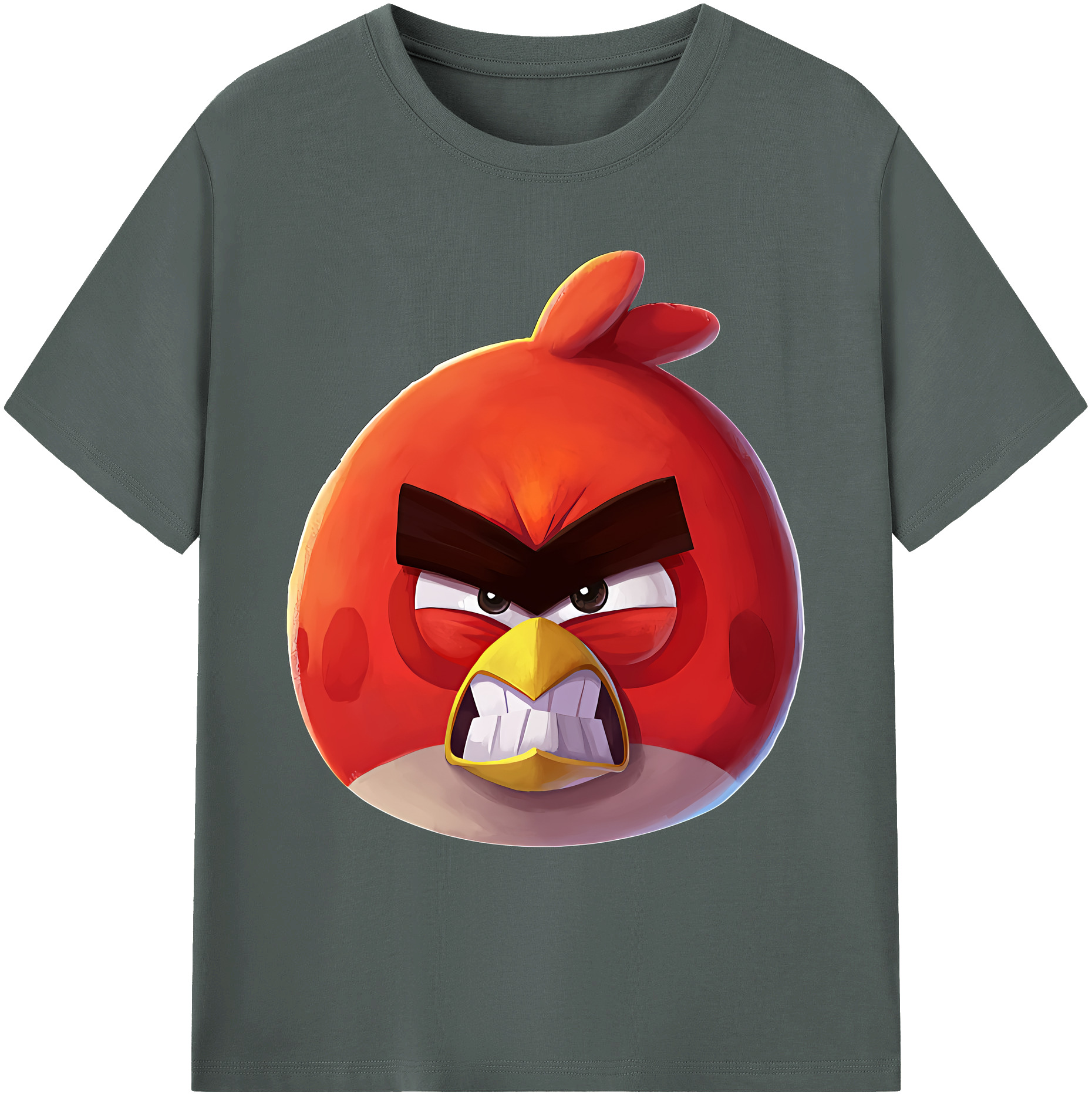 （画像用） Angry Birds アングリーバード 綿100％ メンズ半袖Tシャツ｜肌触りやわらか＆通気性